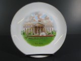 White House plate made in Germany with gold color gilt